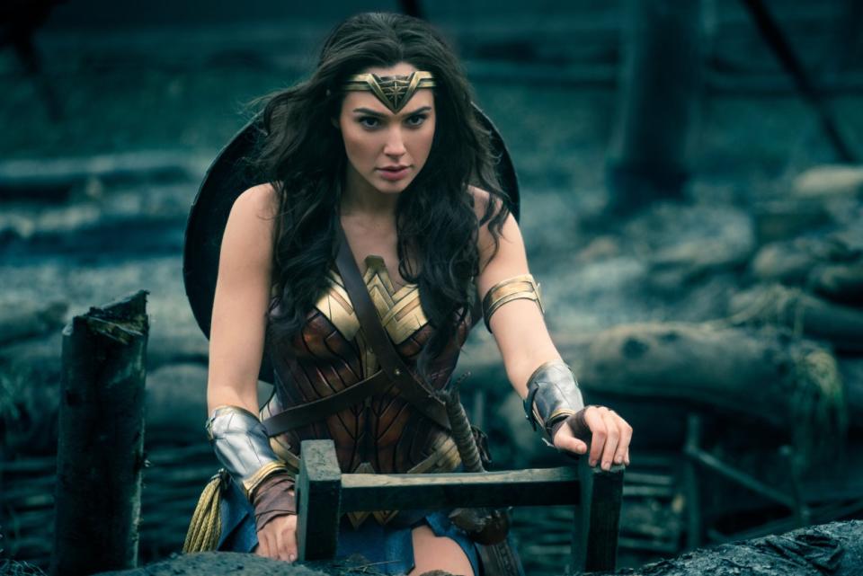 Gal Gadot in 'Wonder Woman,' now the biggest live action movie ever from a female director (credit: Warner Bros)