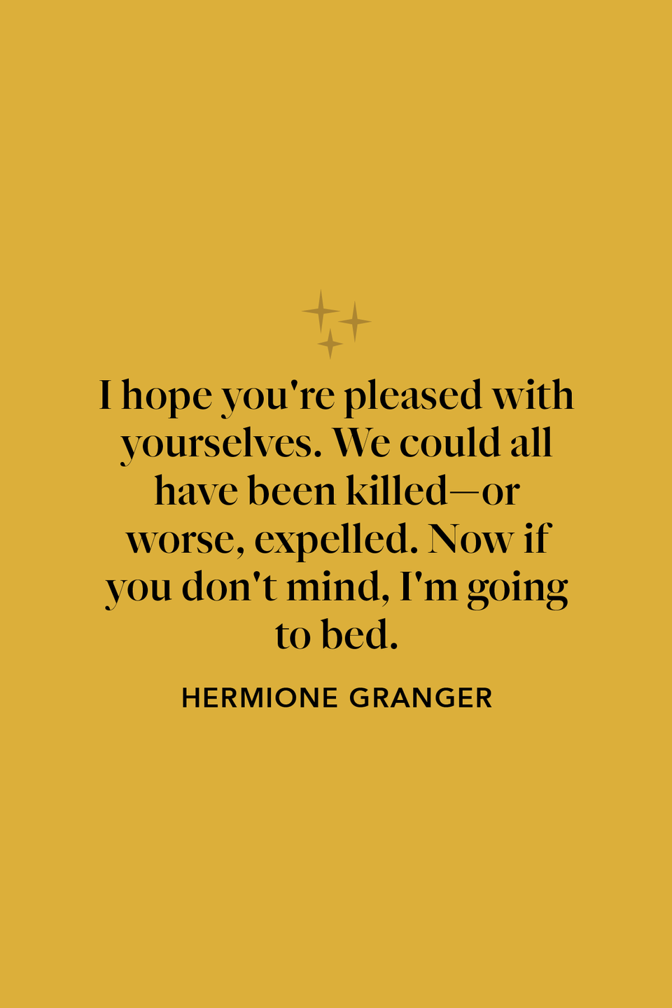 Hermione...being Hermione