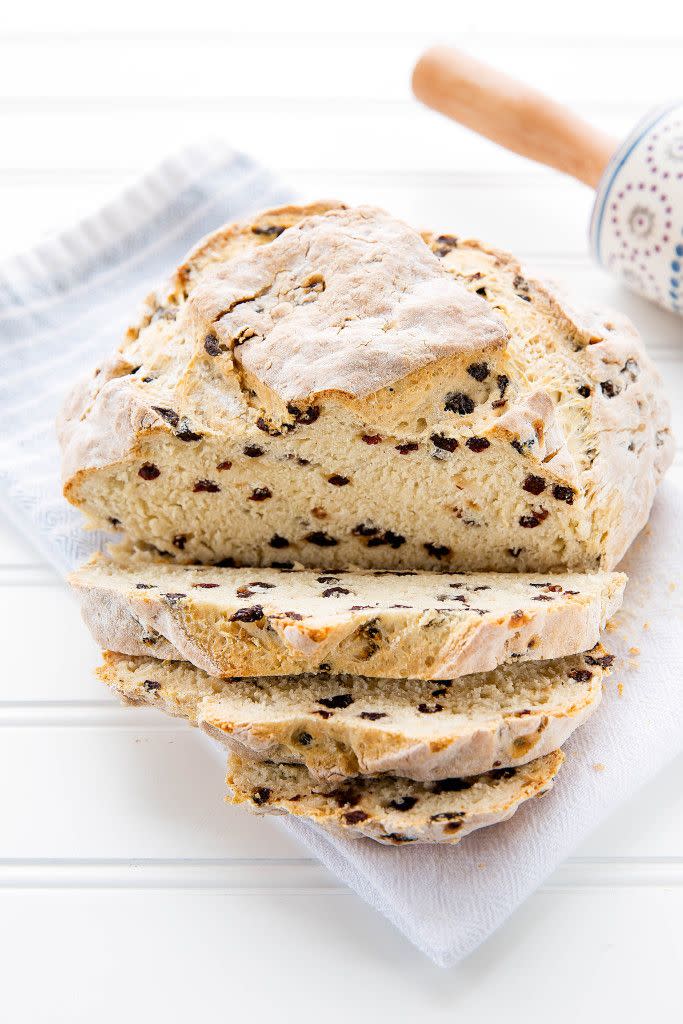 <p>Bake up this delicious Irish soda bread, and don't forget to layer on some rich Irish butter.</p><p><strong>Get the recipe at <a href="https://bromabakery.com/irish-soda-bread-recipe/" rel="nofollow noopener" target="_blank" data-ylk="slk:Broma Bakery;elm:context_link;itc:0;sec:content-canvas" class="link ">Broma Bakery</a>.</strong> </p>