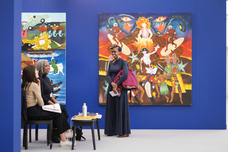 Tiwani Contemporary's booth in Frieze London
