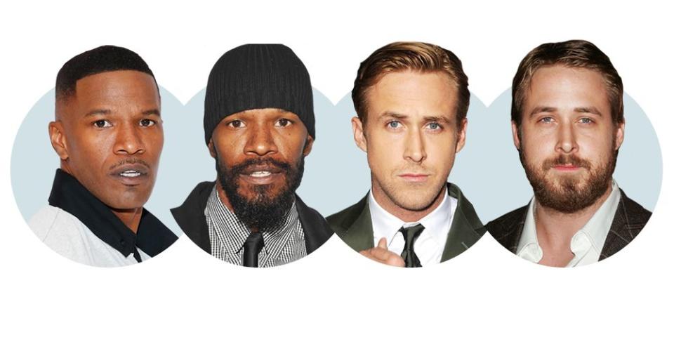 40 Celebrities With and Without Their Beards