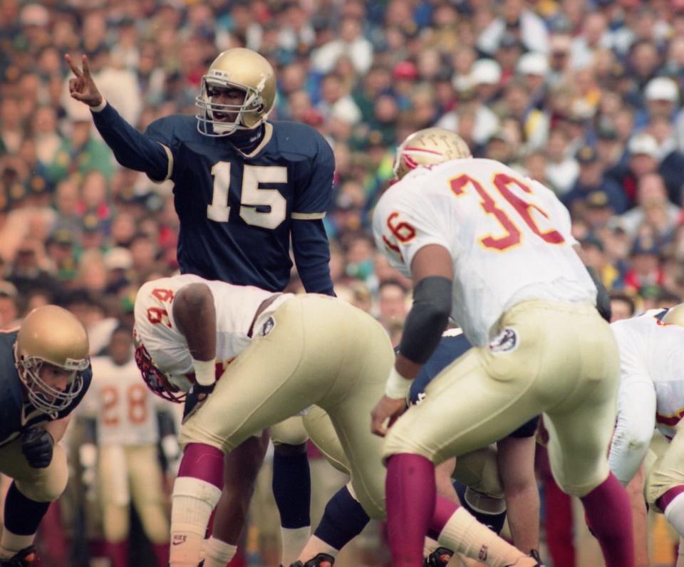 Notre Dame's Kevin McDougal was the better quarterback on a November day in 1993 that featured future Heisman Trophy winnere Charlie Ward and the "Game of the Century" at Notre Dame Stadium.