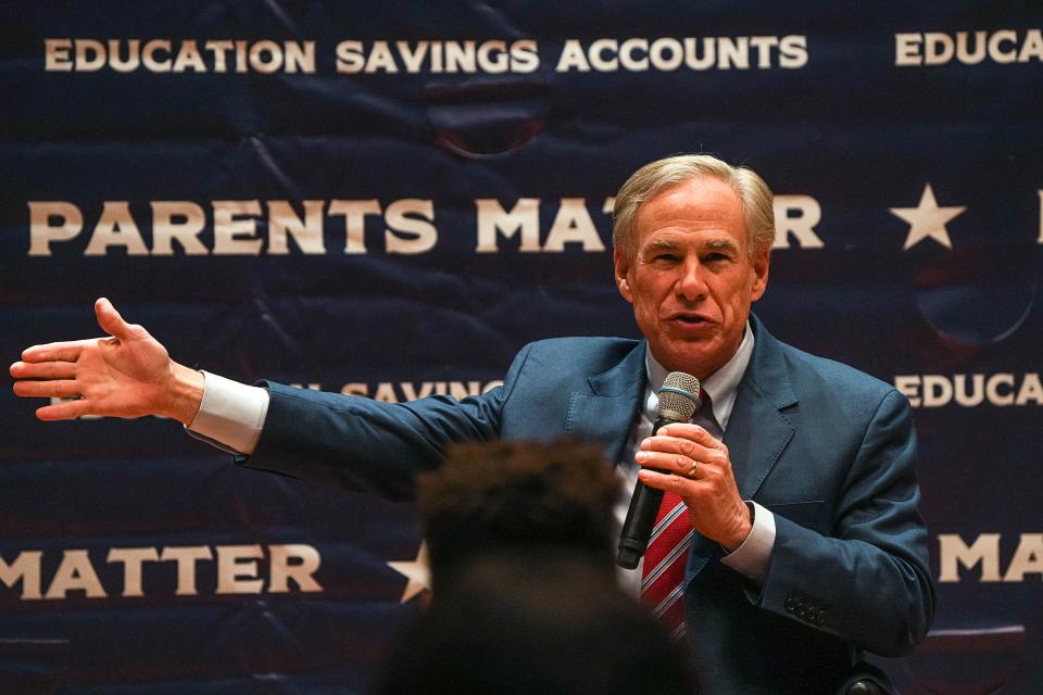 Gov. Greg Abbott has backed rivals to Texas House Republicans who didn't vote for his "school choice" vouchers proposal.