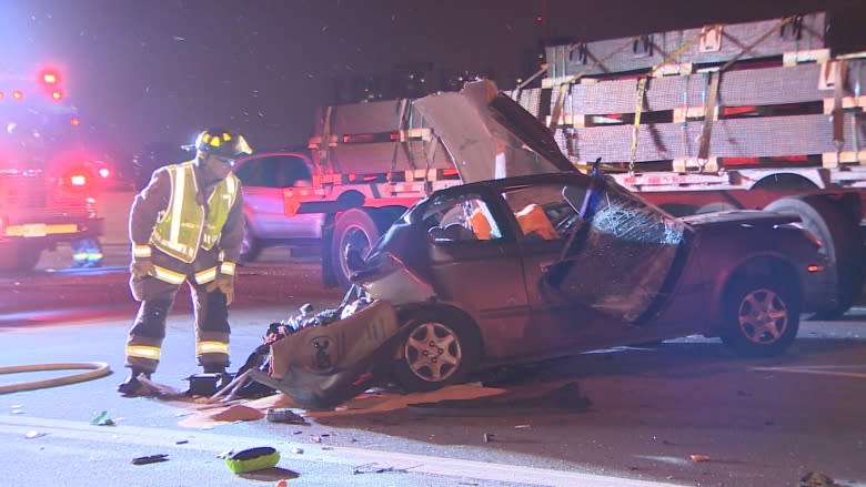 Toronto man, 56, killed in 'devastating' Highway 401 crash with transport truck