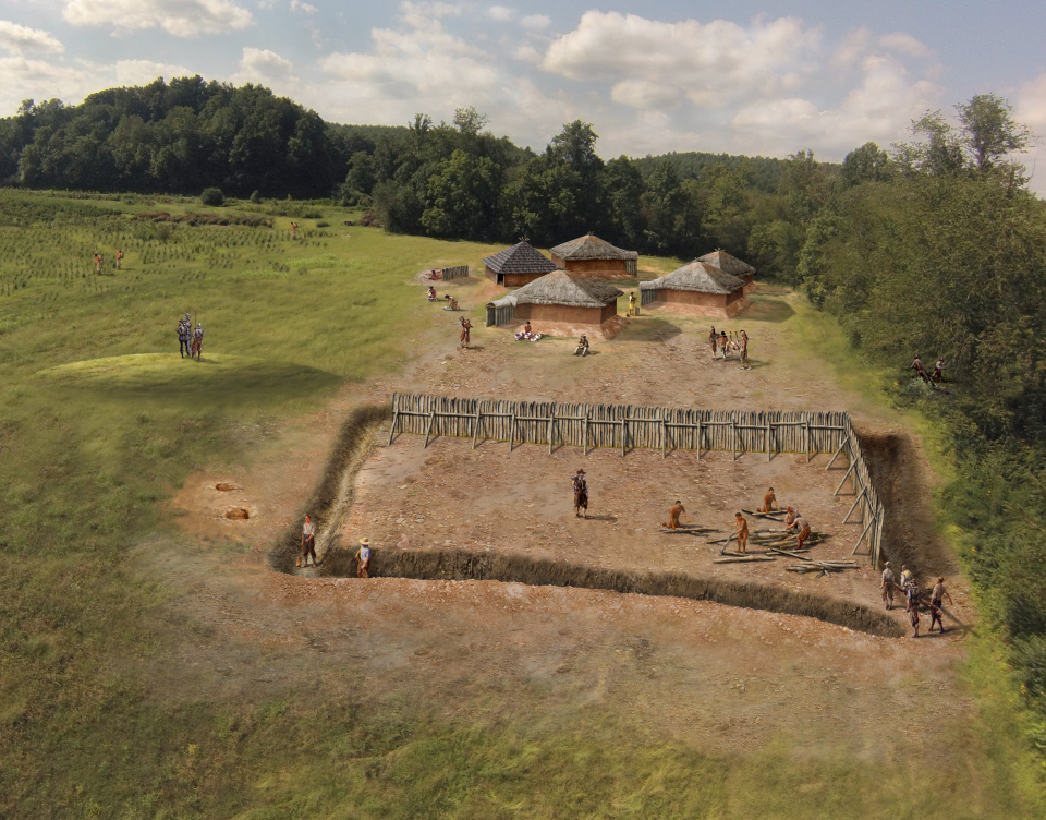 Building Fort San Juan near Joara in the late 1500s. Today, the Berry Site continues to uncover new discoveries.