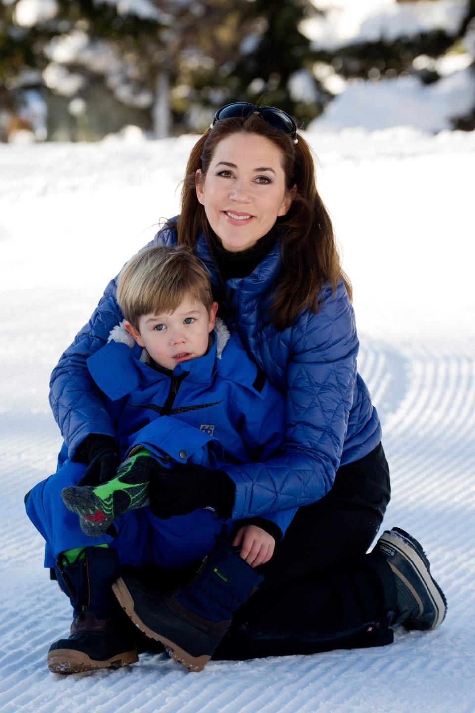 Crown Princess Mary and her son Prince Vincent