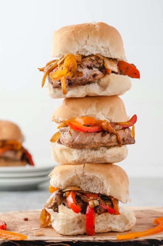 <p>Recipes from a Pantry</p><p>If you’re scrounging around the kitchen trying to find something quick and easy for dinner, look no further – I’ve got you covered with these tasty Jerk Pork Sliders. Since Pork Tenderloin is a fairly economical cut of meat, you can easily whip up this delicious meal without blowing your budget.</p><p><strong>Get the Recipe</strong><strong>: <a href="https://recipesfromapantry.com/pork-tenderloin-sliders/" rel="nofollow noopener" target="_blank" data-ylk="slk:Jerk Pork Sliders;elm:context_link;itc:0;sec:content-canvas" class="link ">Jerk Pork Sliders</a></strong></p>