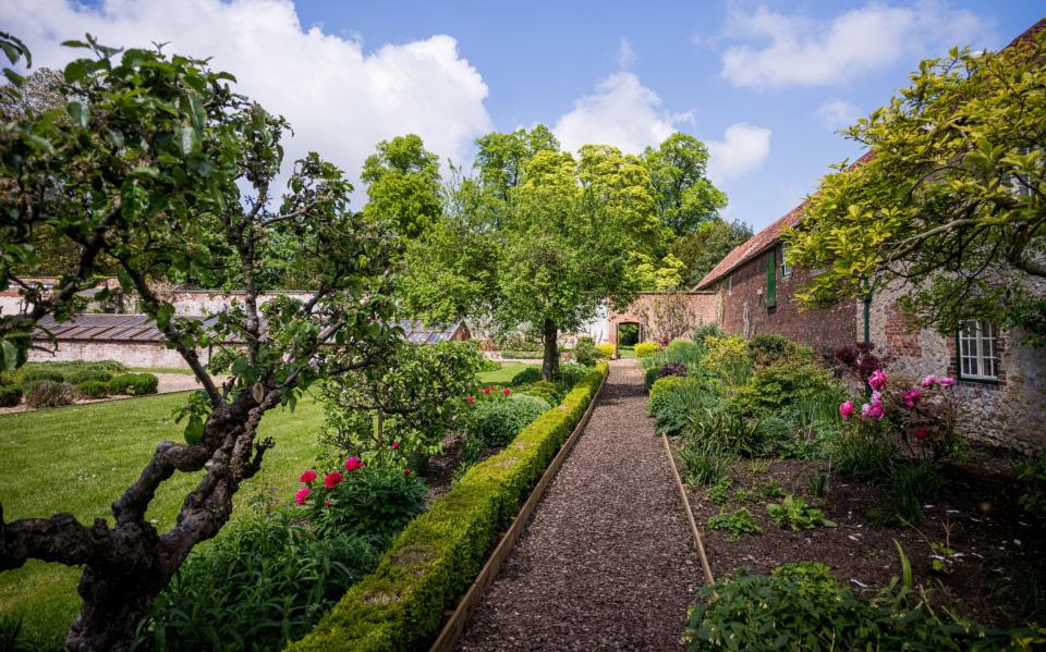 The elegant gardens reflect the Nelthorpe family pattern of not being flashy