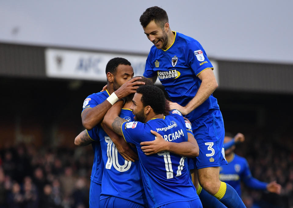 AFC Wimbledon are going home.