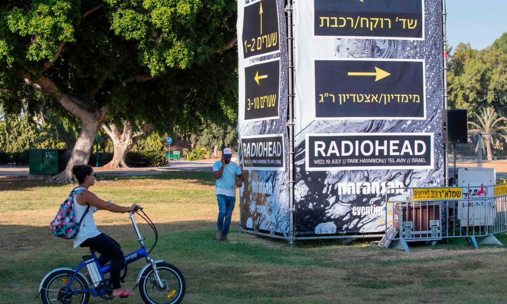 Radiohead posters in Tel Aviv