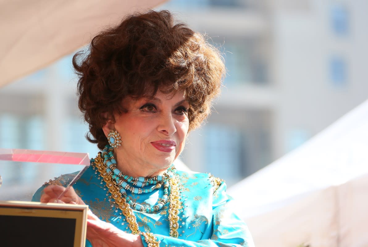 Gina Lollobrigida is honored with a star on The Hollywood Walk Of Fame on Feb. 1, 2018.<p>Jean Baptiste Lacroix/Getty Images</p>