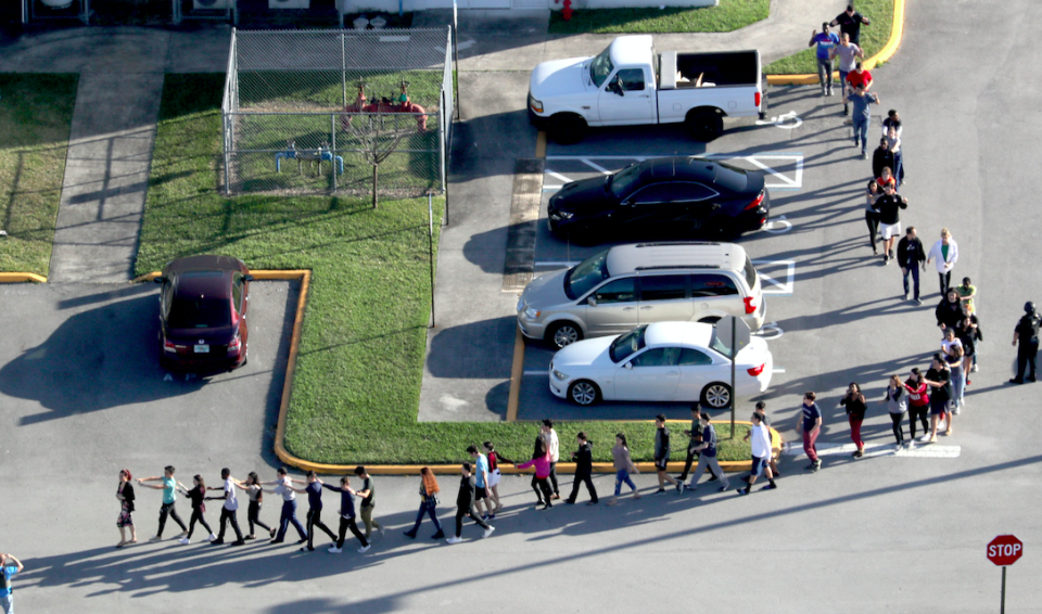 <em>The shooting at the Florida school resulted in the deaths of 17 people (Rex)</em>