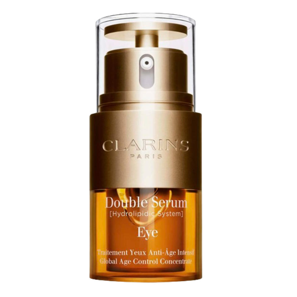 Clarins Double Serum Eye Firming & Hydrating Anti-Aging Concentrate on white background