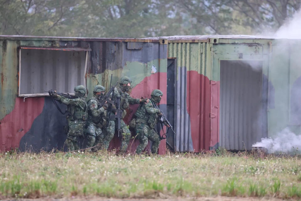 陸軍官兵。(圖/李俊毅攝)