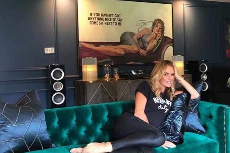 Amanda Holden has been getting her home office organised