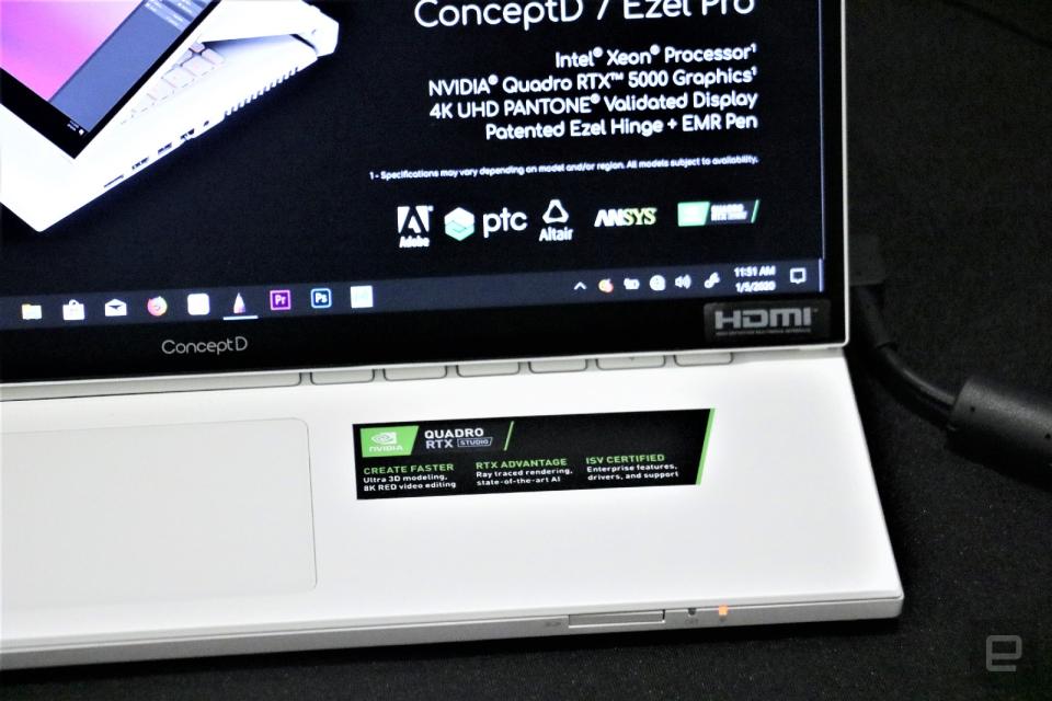 Acer ConceptD 7 Ezel Pro hands-on at CES 2020