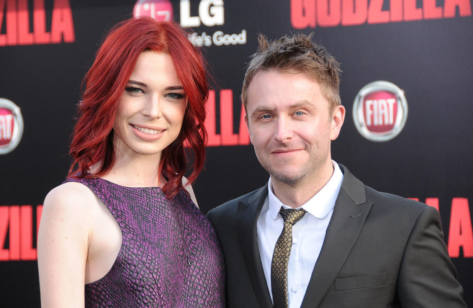 Chloe Dykstra and Chris Hardwick (Photo: Getty Images)