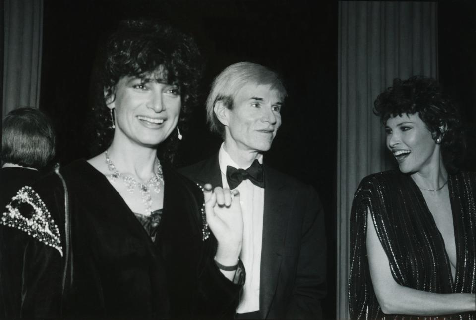 Andy Warhol and Raquel Welch Met Gala 1980