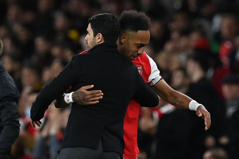 Arteta did not back down on his stance to freeze out Aubameyang (AFP via Getty Images)