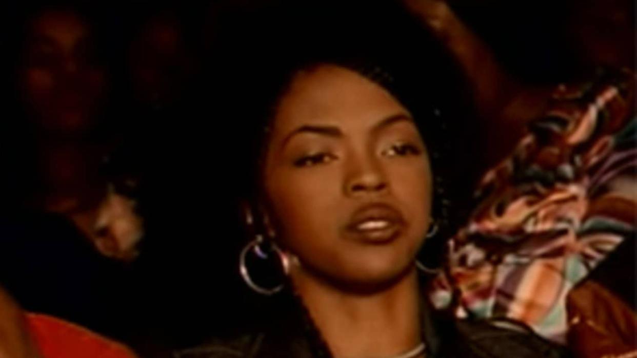  Lauryn Hill in the video for "Killing Me Softly". 