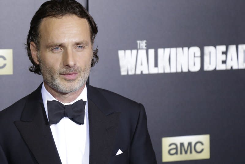 Andrew Lincoln arrives on the red carpet at the AMC's "The Walking Dea"' Season 6 fan premiere event at Madison Square Garden in 2015 in New York City. File Photo by John Angelillo/UPI