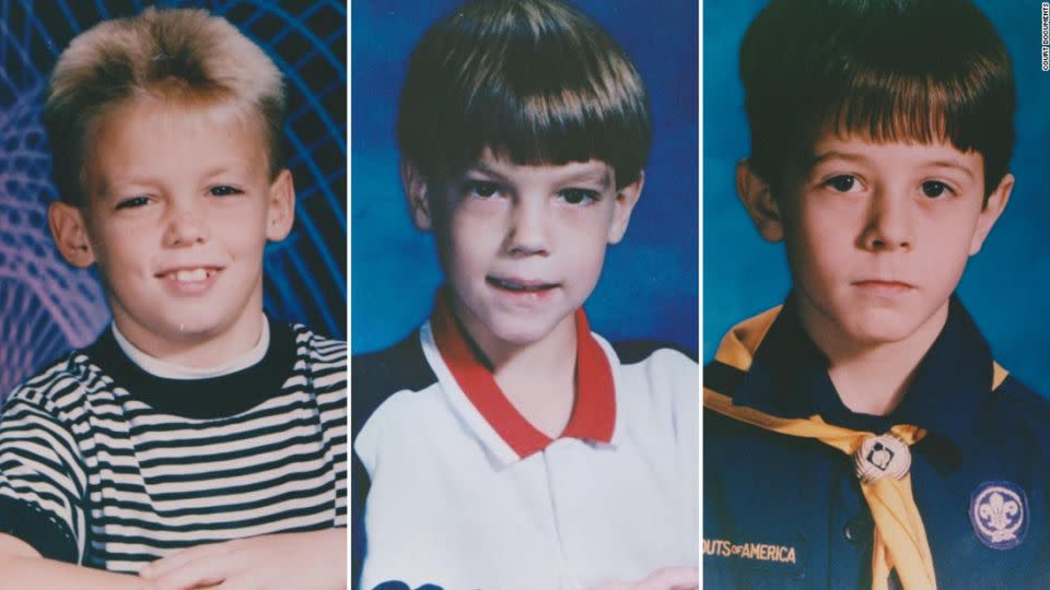 Yearbook photos of  Steve Branch, Chris Byers and Michael Moore presented as state's evidence. - Court documents