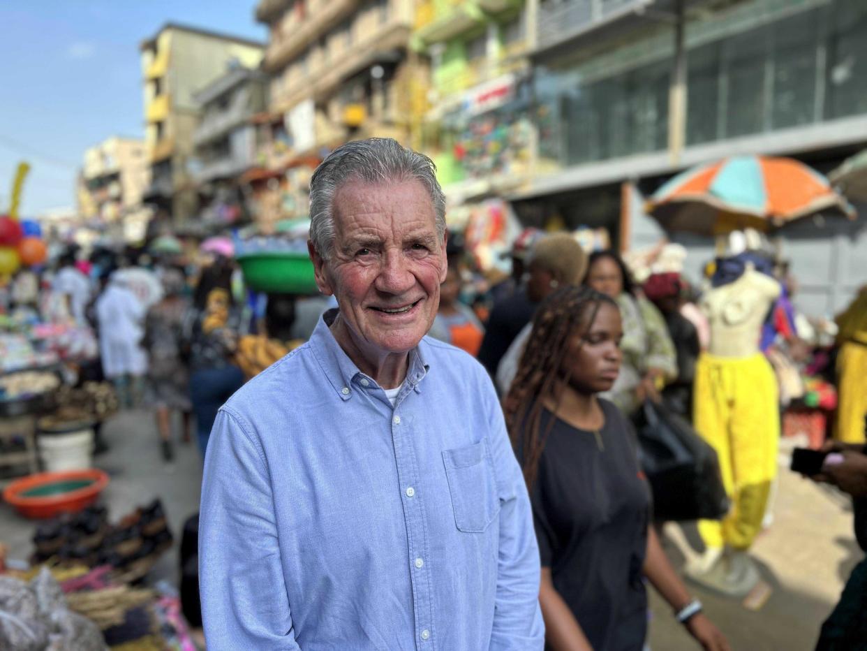 Michael Palin in Nigeria. (Channel 5)