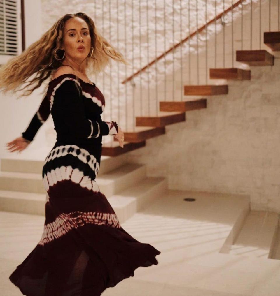 Adele wears Altuzarra’s £2,156 ‘Shibuya’ dress