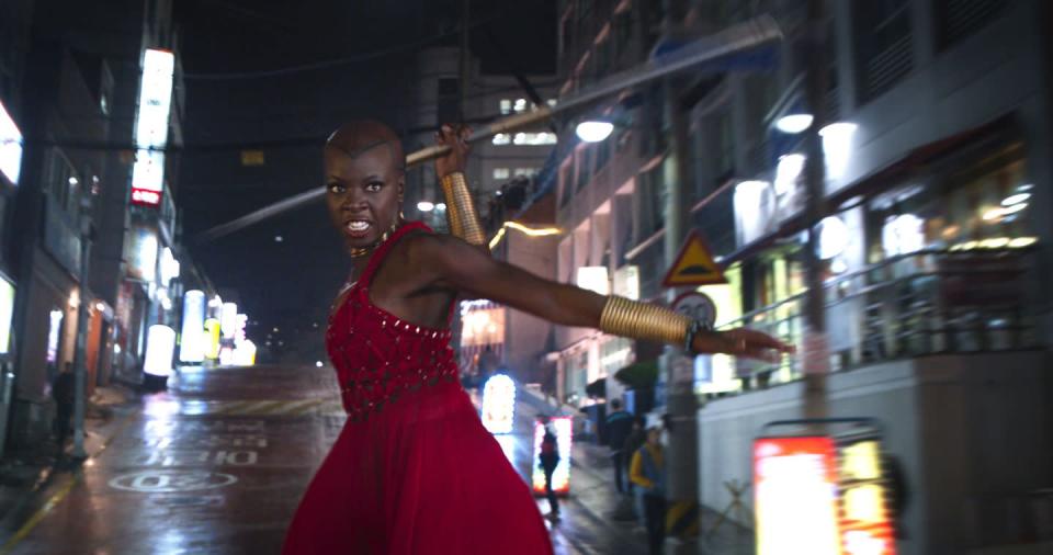 <p><strong>Last sighted:</strong> Wakanda<br>Okoye might be almost as upset as Cap, having just seen her king reduced to nothing.</p>