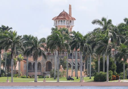 Trump's Mar-a-Lago Club is shown ahead of the arrival of Hurricane Dorian in Palm Beach