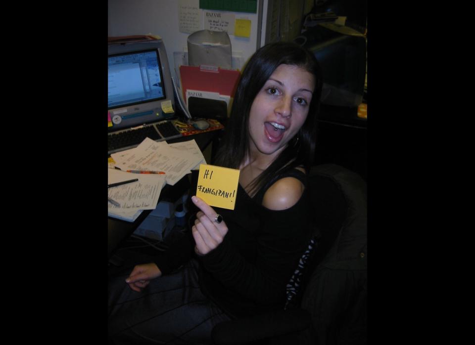 Yep, she had a tongue ring. She was a raver! Check out that old-school computer.