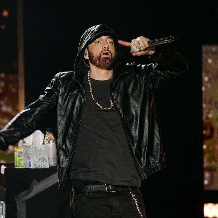 Eminem onstage