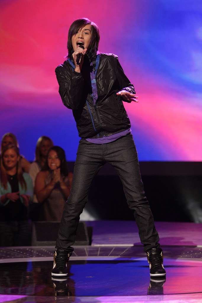 Danny Noriega performs as one of the top 16 contestants on the 7th season of American Idol.
