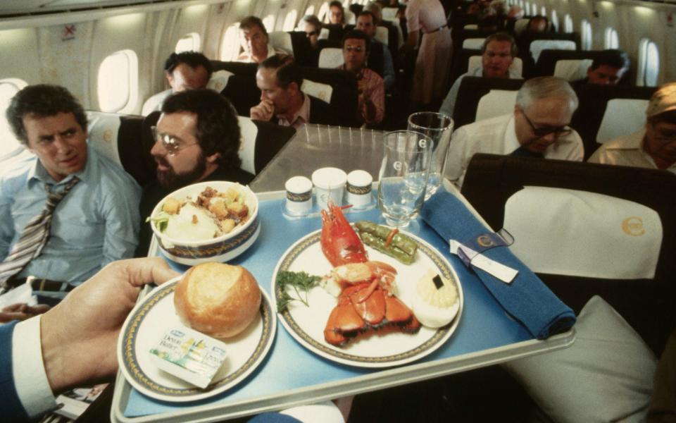 A lobster dinner on the Concorde