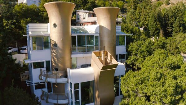 The Saxophone House in Berkeley, California, is one of many eccentric listings to have been featured on Zillow Gone Wild.