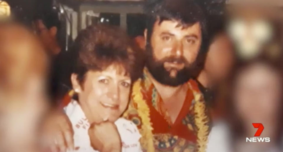 Trish and Mike McAuliffe (pictured) in earlier days