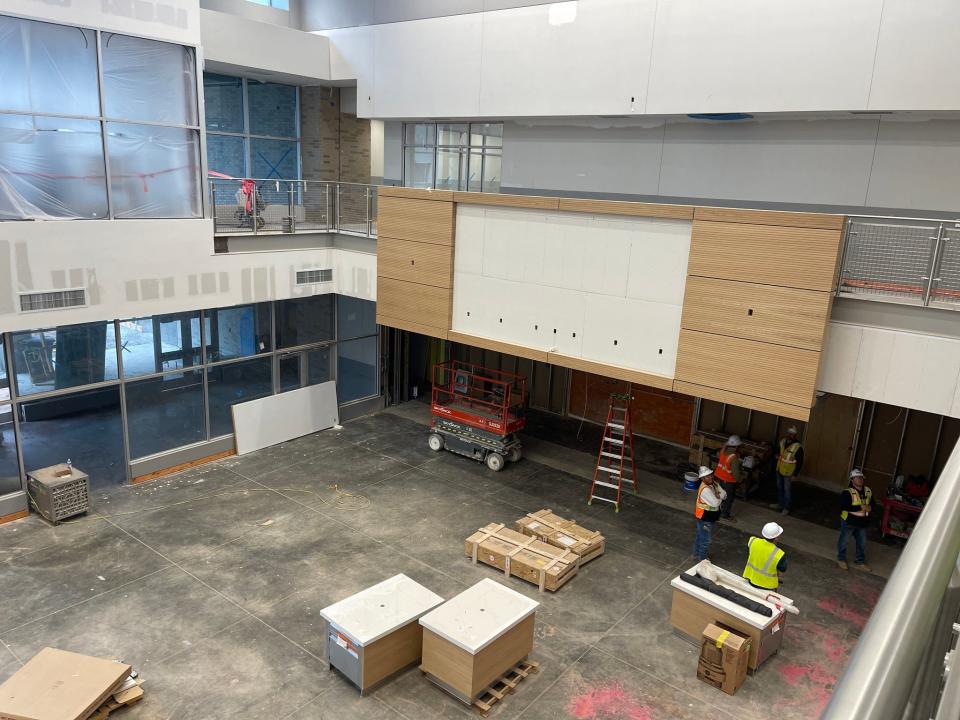 Wichita Falls Mayor Tim Short, City Council members, other city leaders had the opportunity to get a first look at Wichita Falls Memorial High School. Wichita Falls ISD School Board President Katherine McGregor and Dr. Donny Lee, WFISD superintendent, accompanied them.