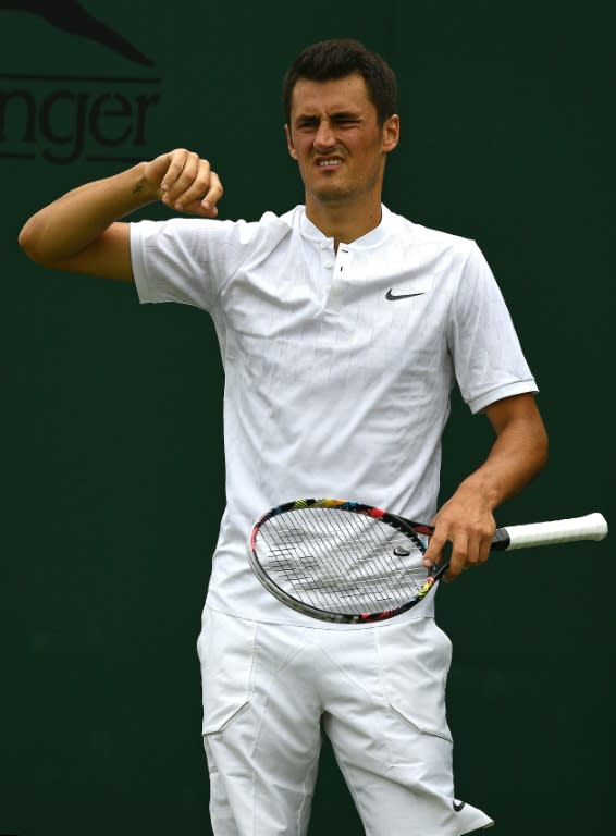 Australia's Bernard Tomic was hit with a $15,000 fine after he claimed he was 'bored' during his lacklustre first-round defeat at Wimbledon on July 4, 2017