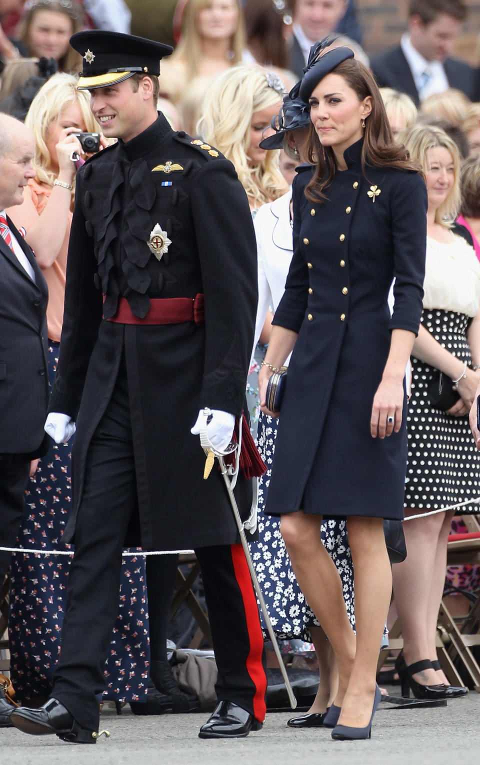 <div class="caption-credit"> Photo by: Photo by Chris Jackson/Getty Images</div><div class="caption-title">Sometimes he carries a sword, and it's fine.</div><b>Sometimes he carries a sword, and it's fine. <br></b> <br> This photo, taken during an Irish Medal Guards parade in June, reminded me of <a rel="nofollow noopener" href="http://yhoo.it/JI7JKS" target="_blank" data-ylk="slk:Kate's;elm:context_link;itc:0;sec:content-canvas" class="link ">Kate's</a> unusual situation. There is a high probability that at some point in her marriage, her husband will ask, "Have you seen my 17th century calvary sword? It's not in its scabbard." She seems to be prepared for this. <br>