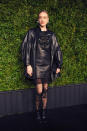 Ever the style muse, Chloë Sevigny demonstrated how to layer leather in a mini dress, boxy jacket and lace tights at the Chanel Tribeca Film Festival Artists Dinner. A lick of red lipstick completed the red carpet ensemble. <em>[Photo: Getty]</em>