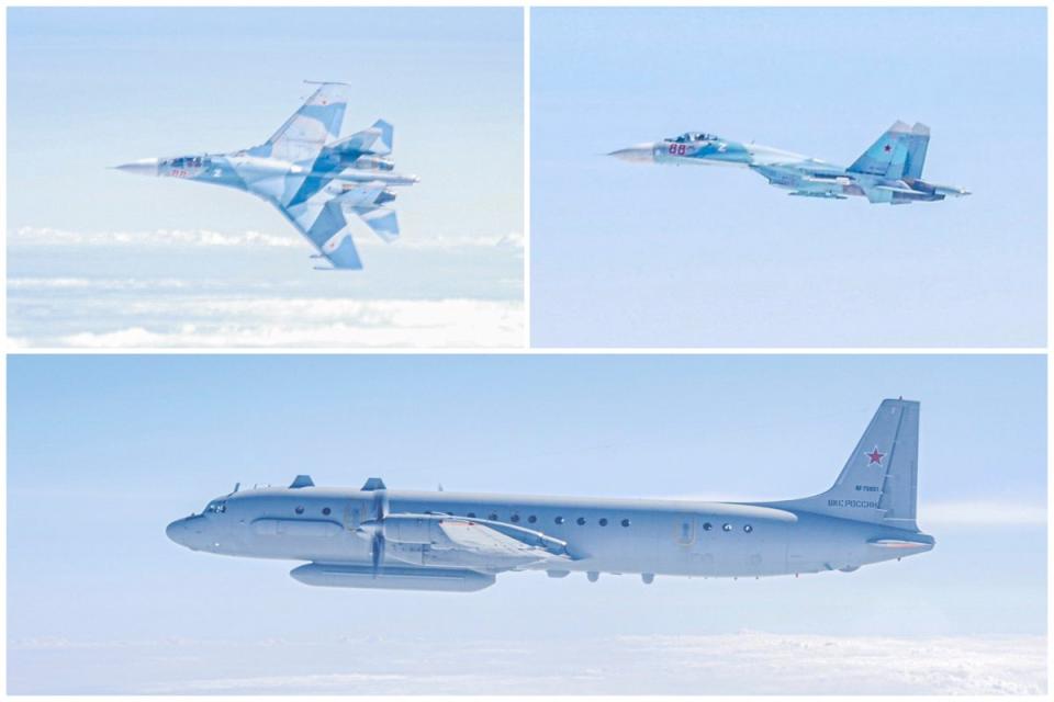 The Three Russian planes intercepted over the Baltic Sea (ES Composite)