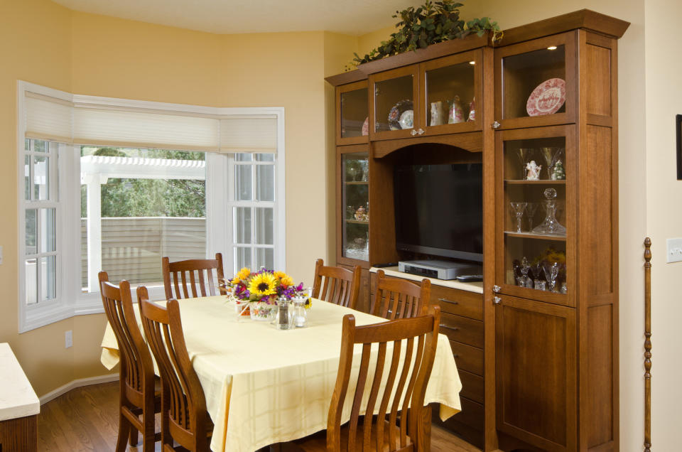 a dinning room in a house