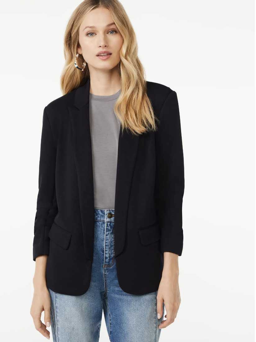 A black blazer