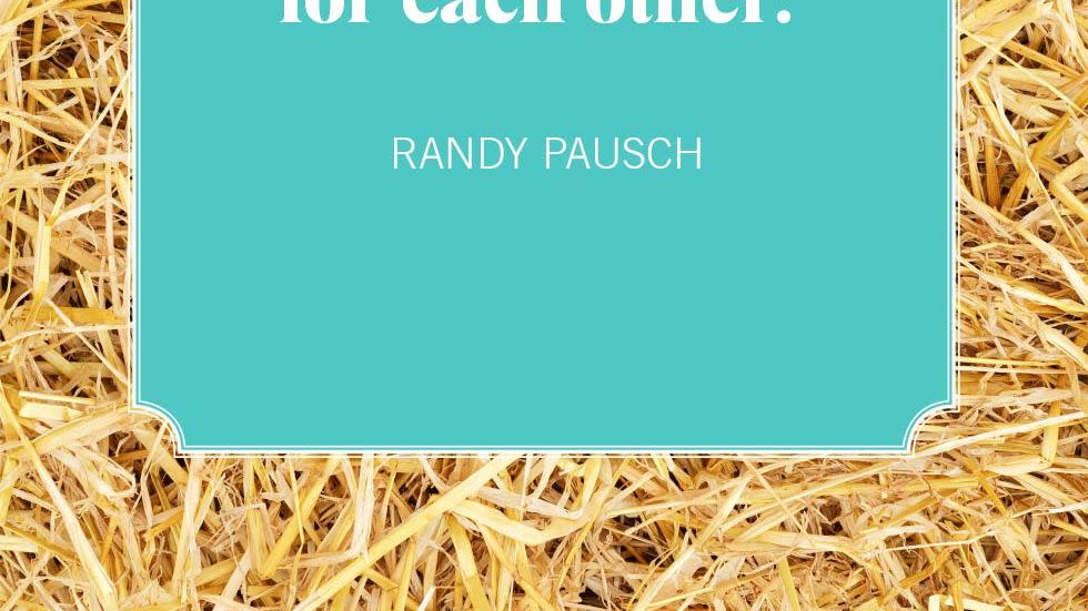 thanksgiving quotes randy pausch