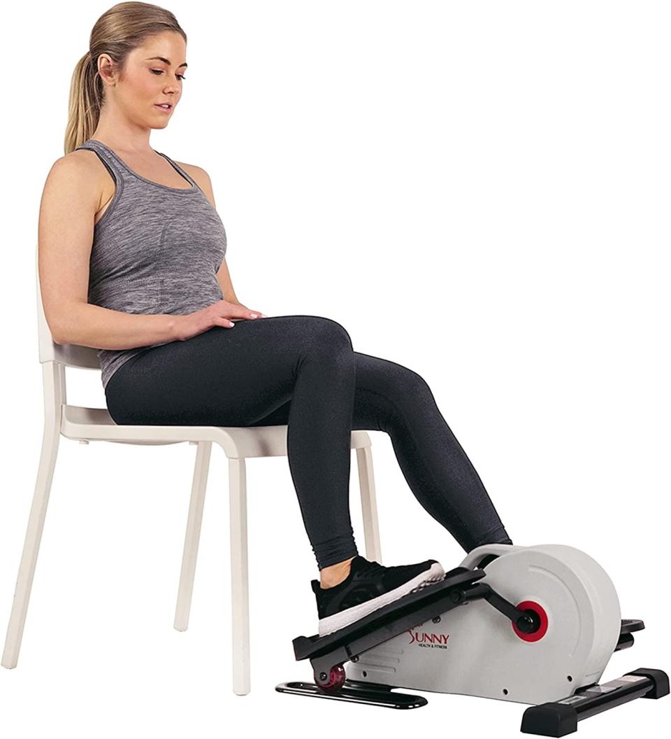 sunny health & fitness under desk elliptical machine