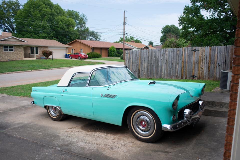 A 1955 Ford Thunderbird Convertible is one of among nearly 200 items Springfield resident Don Johnson is selling with Mecum Auctions on Sept. 20-23, 2023.