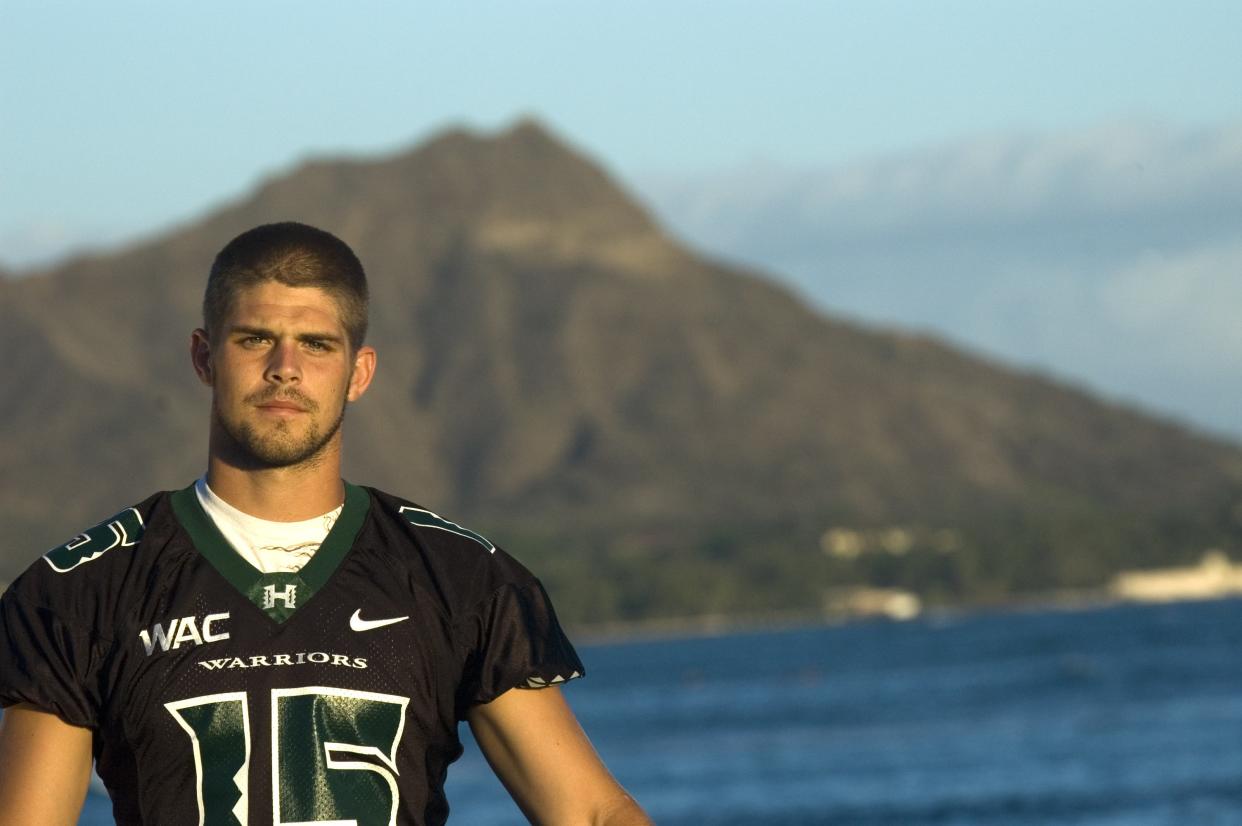 Former Hawaii quarterback Colt Brennan in 2007