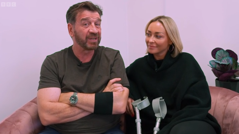 Nick Knowles and Luba Mushtuk on It Takes Two. (BBC screengrab)