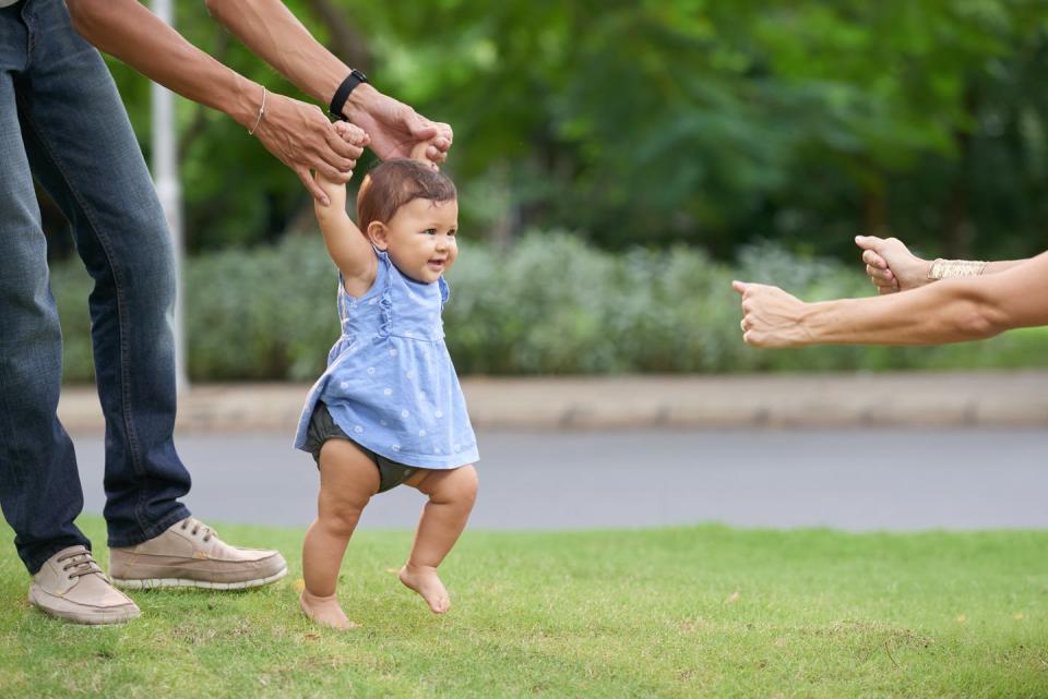 <span class="caption">Even a child’s first steps can become a memory distorted by time.</span> <span class="attribution"><span class="source">Dragon Images/shutterstock.com</span></span>