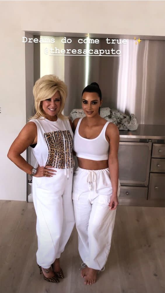 Theresa Caputo and Kim Kardashian West